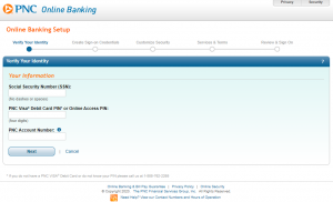 pnc online banking